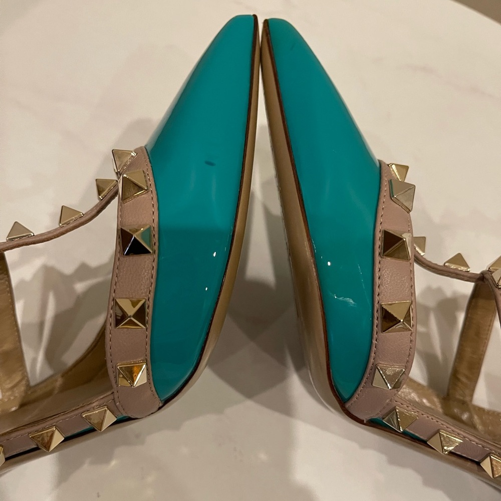 Valentino Garavani Rockstud 100mm Slingback High-Heel Pumps Size 36 - Picture 4 of 5